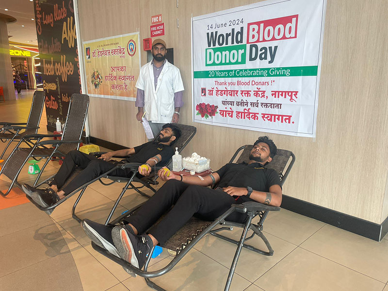 VR Nagpur Hosts : World Blood Donor Day - 13th June 2024